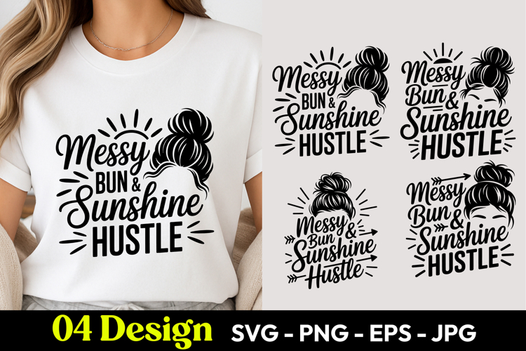 Messy Bun PNG Image 2