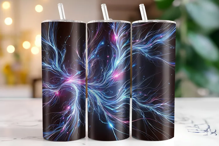 Abstract Waves Tumbler Wrap | Sublimation | Tumblers
