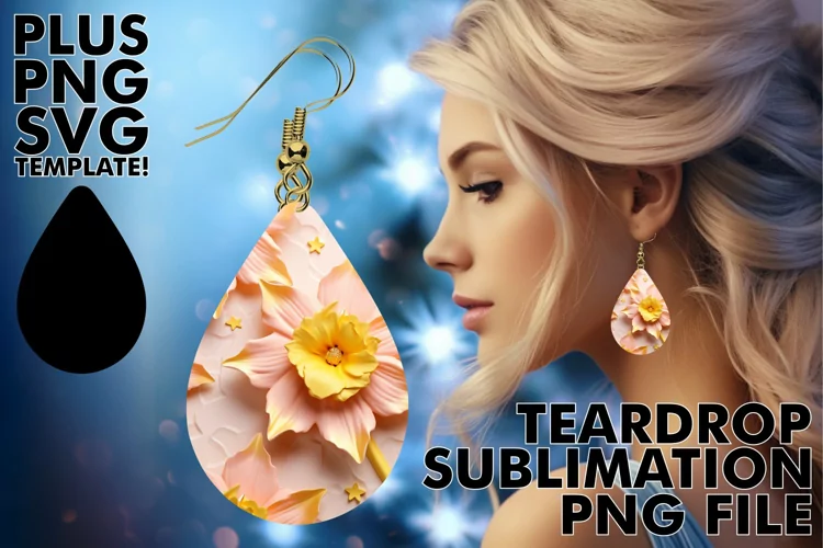 Elegant 3D Teardrop Earrings: Print Delights