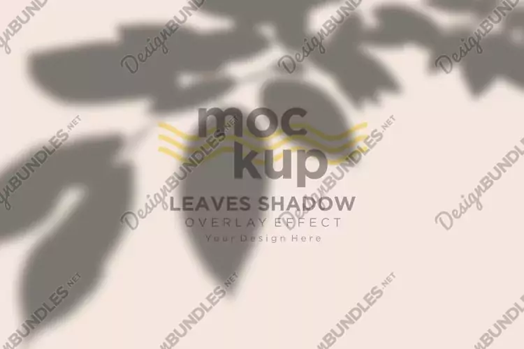 Leaves Shadow Overlay Effect Mockup
