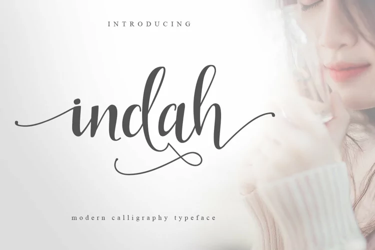 Indah - A Beautiful Handmade Script Font