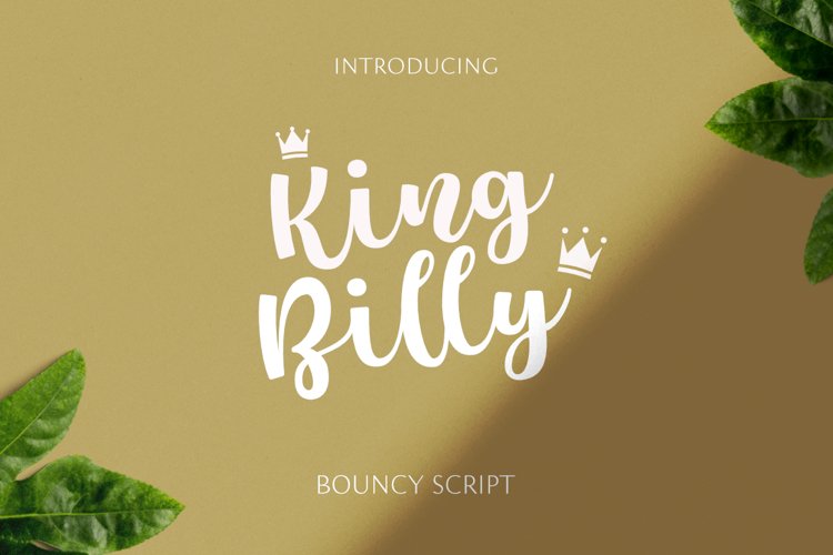 King Billy - Bouncy Script example image 1