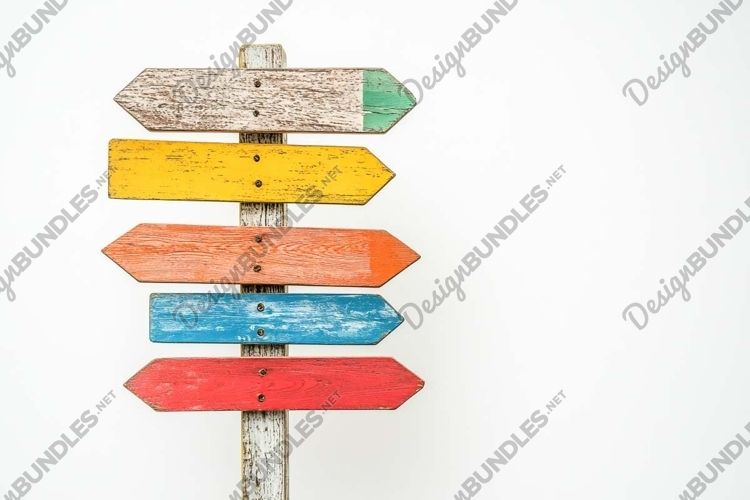 Wooden Signpost Clipart Image 4
