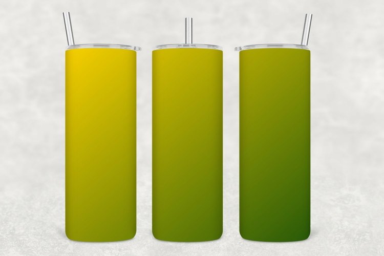 Yellow   Green Tumbler Wrap Sublimation
