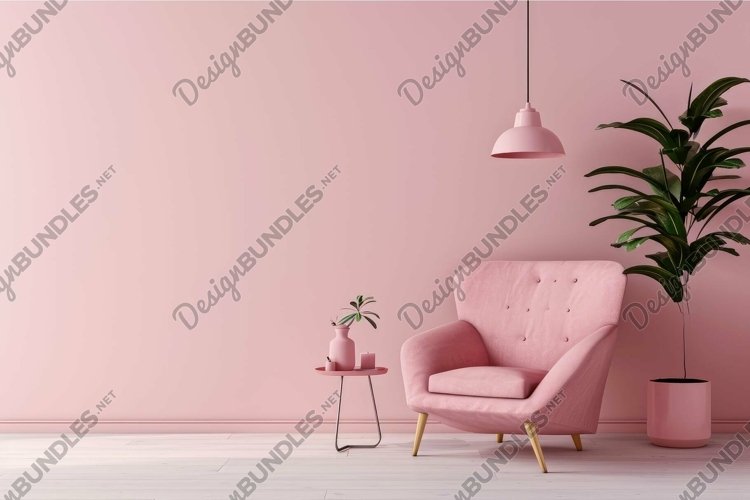 Understated Armchair minimalist. Generate Ai