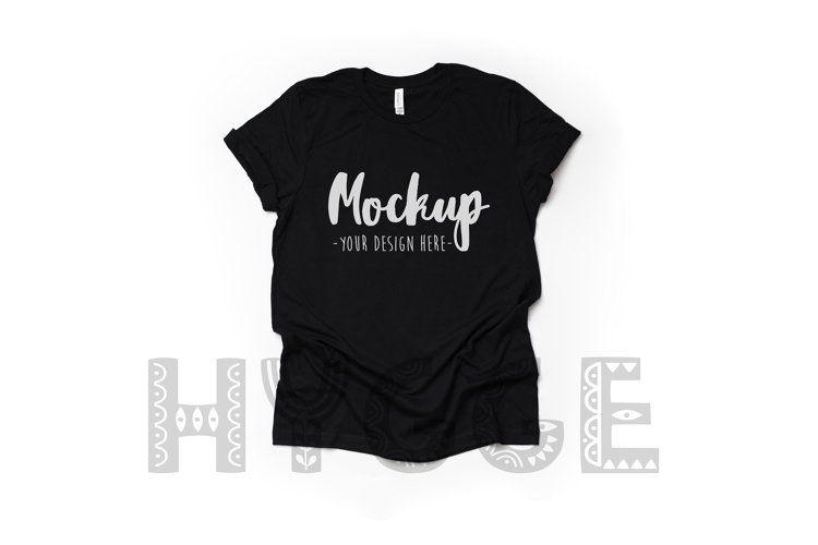 Black Tshirt Mockup Image 16