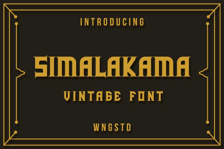 Simalakama Vintage Font example image 1