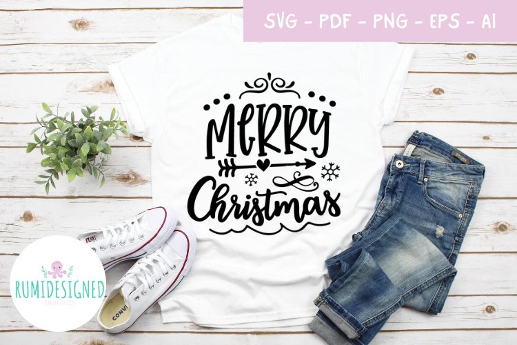 Merry Christmas Svg Cut File example image 1