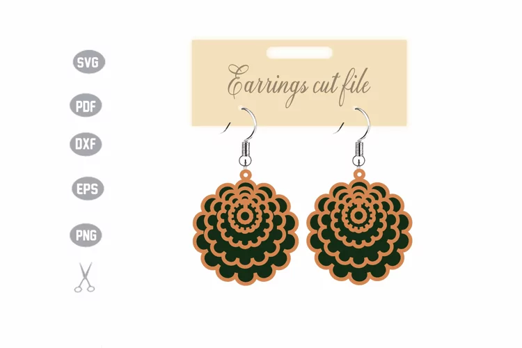 Earrings Template SVG