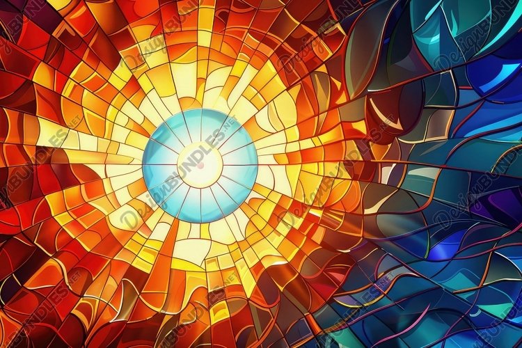 Stained Glass Texture Image 3
