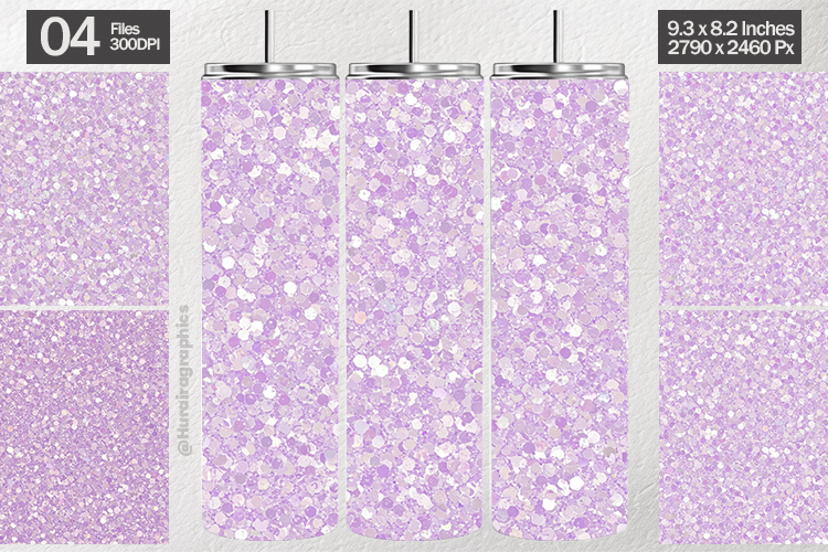 Lilac Glitter Tumbler Wrap| Tumbler Sublimation