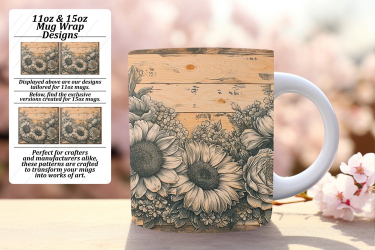 Whimsical Spring Blossom Mug Design example image 1