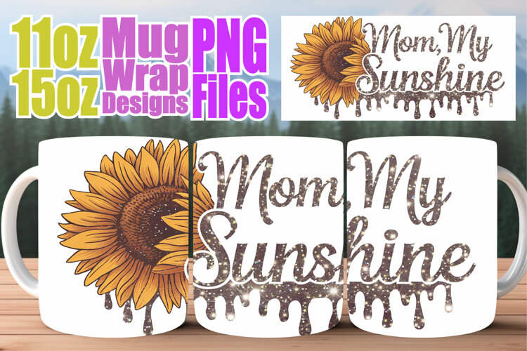 Serene vibes 11oz 15oz sublimation wrap, Mother's Day example image 1