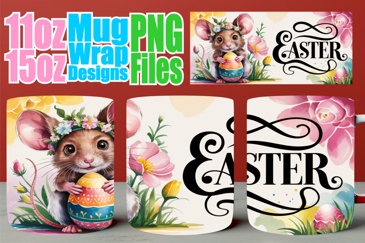 Sunshine bliss sublimation mug wrap, Easter