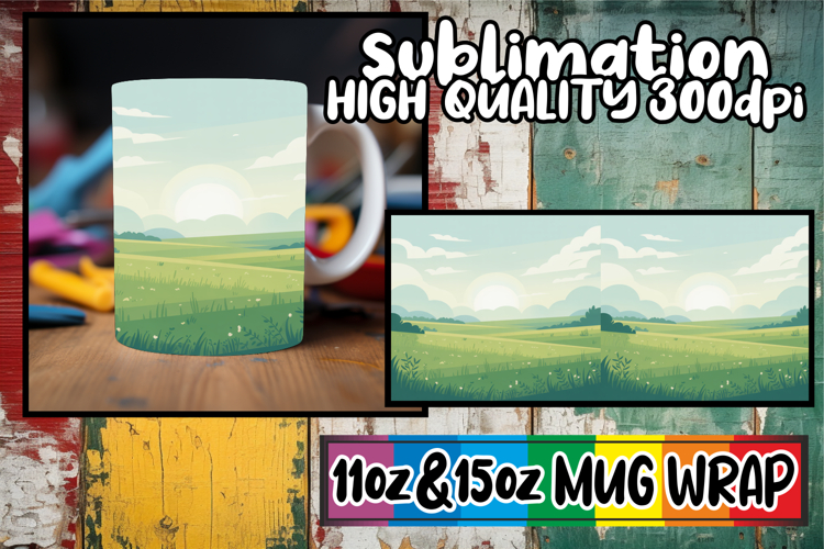 Colorful dreams 11oz 15oz sublimation wrap, Spring