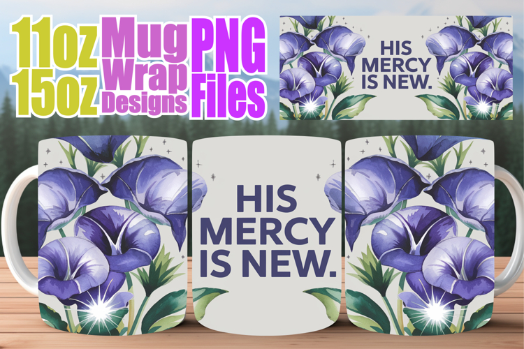 Serene vibes 11oz 15oz sublimation wrap, Christian