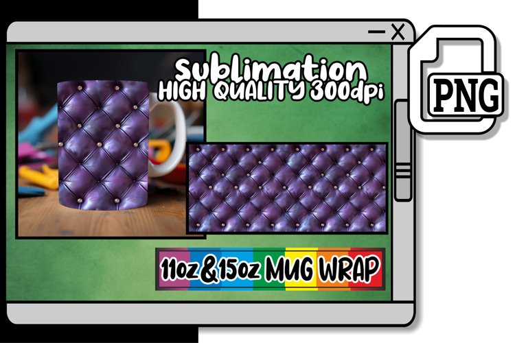 Polished Elegant 3D Raised Pattern Mug Wrap example image 1