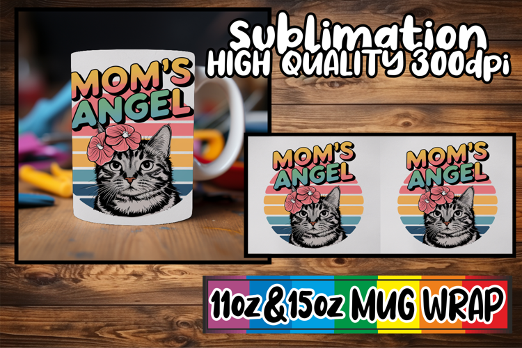 Enchanting evenings 11oz 15oz mug wrap, Cat Lover