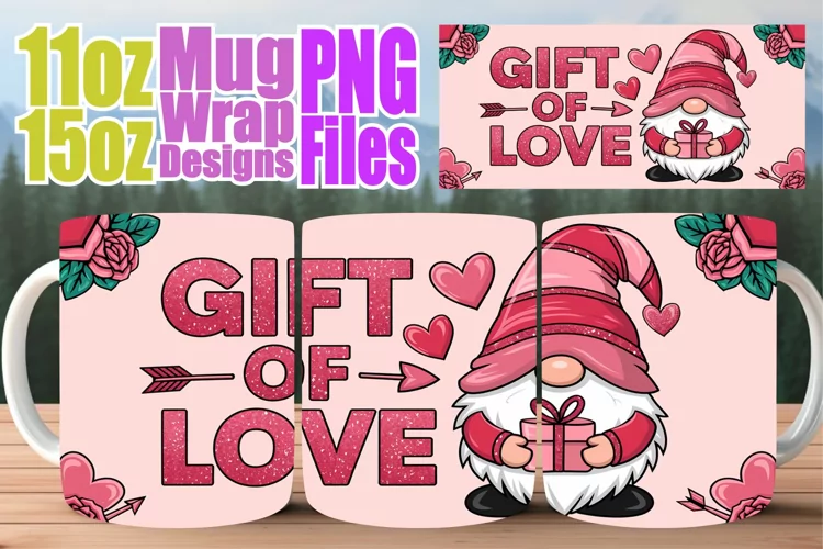 Wonderful morning sublimation 11oz 15oz mug wrap, Valentines