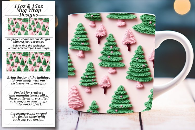 Cozy Christmas Crochet: 3D Mug Wrap for Holidays