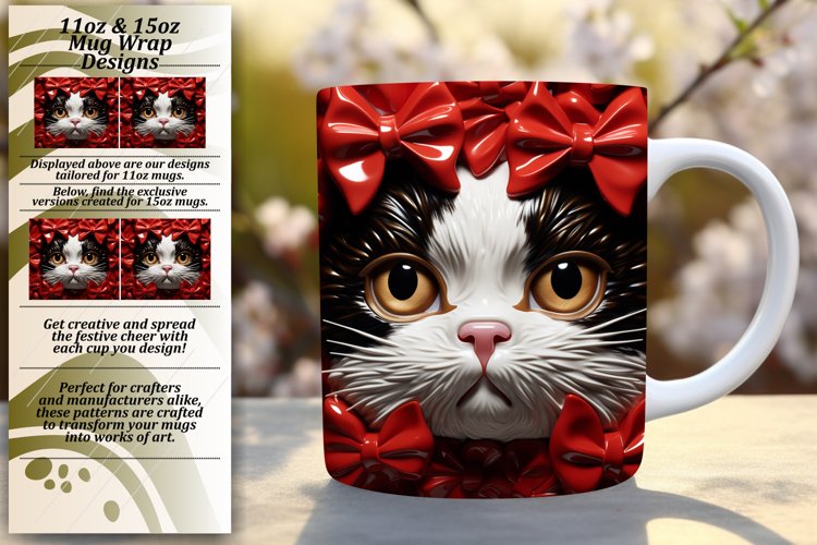 Blossom with Feline Beauty: Colorful Sublimation example image 1