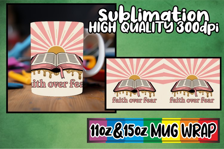 Peaceful moments 11oz 15oz mug wrap, Christian