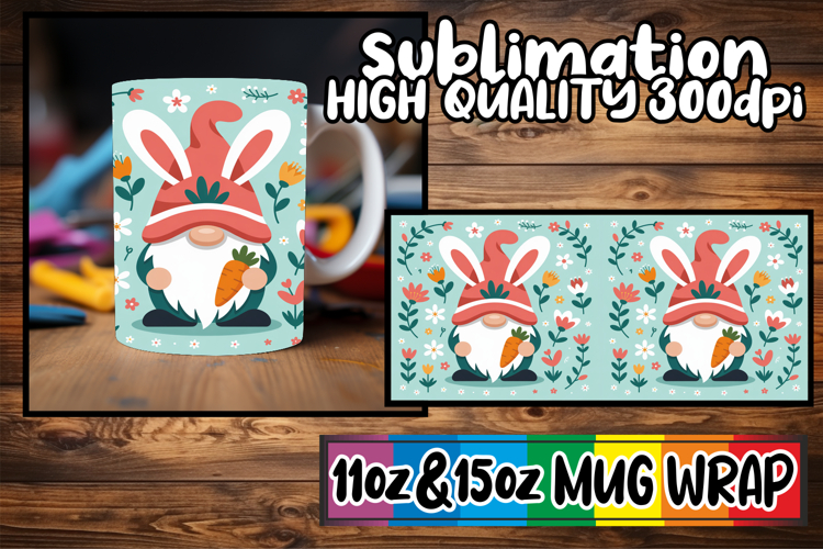 Inspiring moments sublimation print wrap, Gnomes