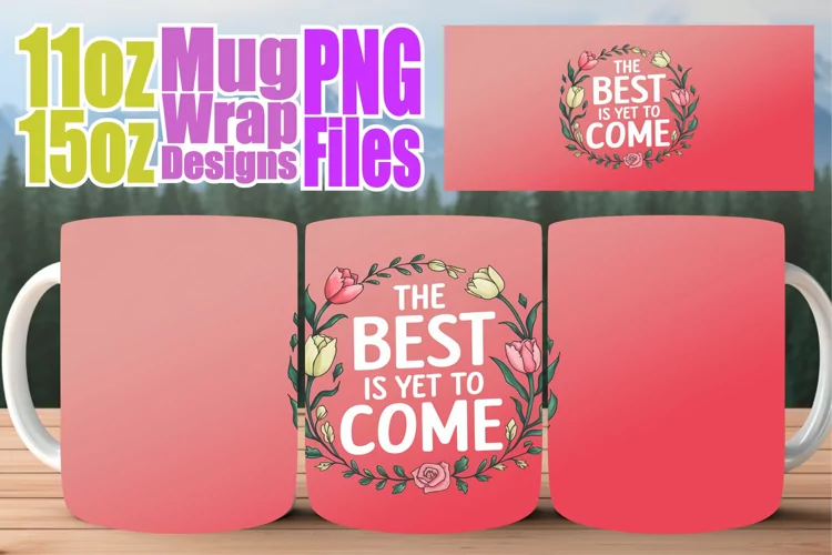Heartfelt mornings 11oz 15oz sublimation wrap, Quote