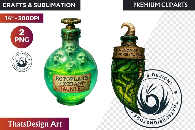 Halloween Hags Potions PNG Clipart spooky gothic bottle
