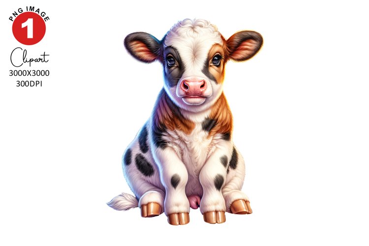 Cute Cow Clipart, Animals Clipart Sublimation