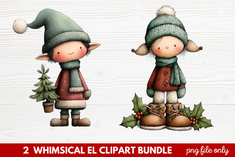 Cute Elf Clipart Image 6