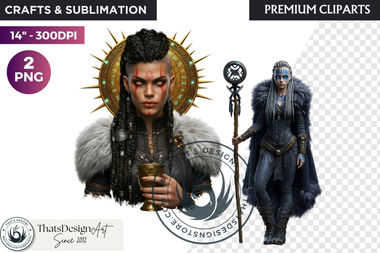 Viking Mythology Giants Clipart, Norse Jotuns gods