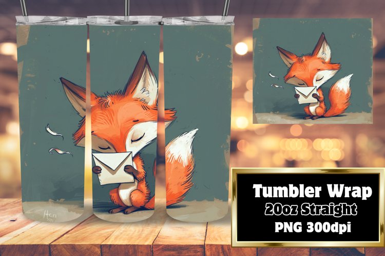 Cheerful Critters Tumbler Wrap: 20oz example image 1