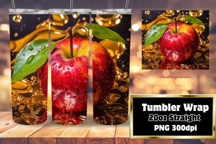 Vivid 3D Apple Produce Paradise Tumbler