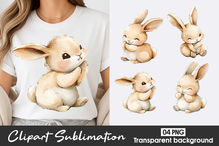 Cute Bunny Clipart Image 3