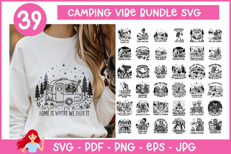 39 Camping Vibe SVG, Camp SVG