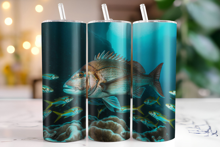 Fish Tumbler Wrap | Sublimation | Tumblers