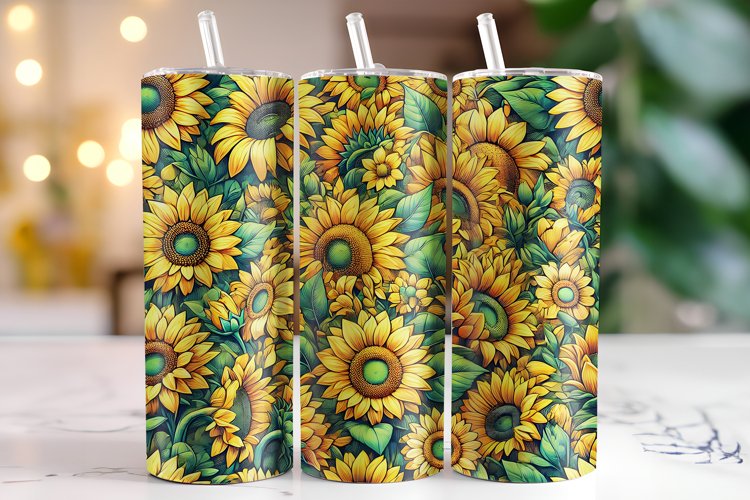 Sunflower Tumbler Wrap | Sublimation | Tumblers