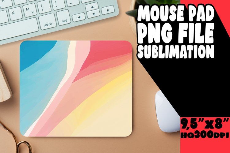 Bright Gradient Sublimation Mouse Pad Designs example image 1