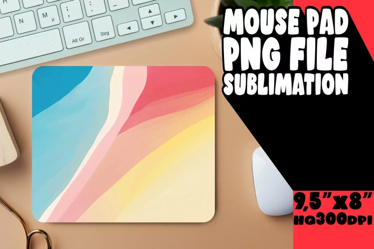 Bright Gradient Sublimation Mouse Pad Designs