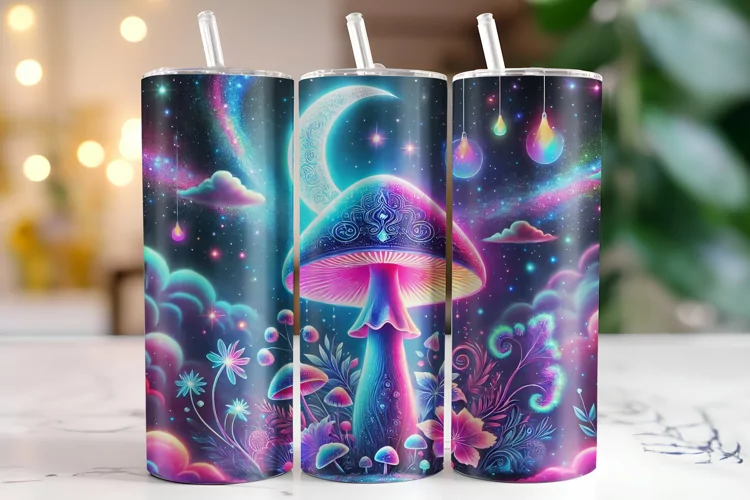 Mushroom Tumbler Wrap | Sublimation | Tumblers