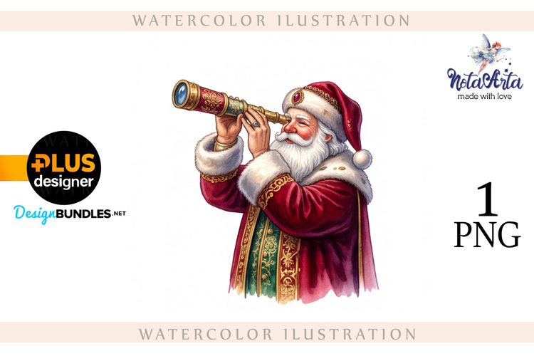 Christmas Santa in Elegant Attire