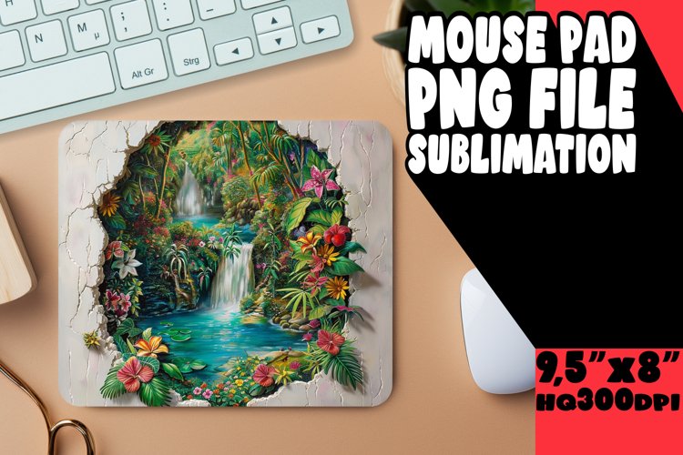 Blossoming Sakura 3D Mousepad Art Sublime Beauty example image 1