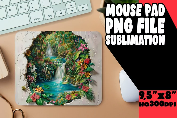Blossoming Sakura 3D Mousepad Art Sublime Beauty