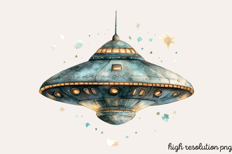 Cute Space Nursery Clipart Sublimation PNG