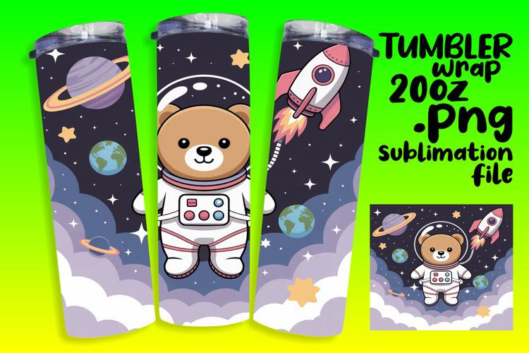 STUNNING 20oz Tumbler Design for Gifts , Cute Bear