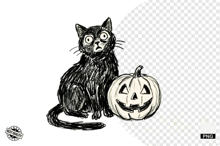 Halloween Cat Clipart Image 20