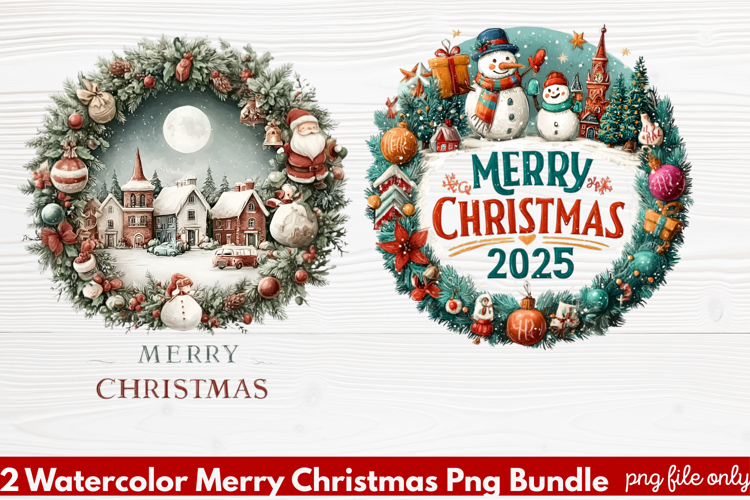 Christmas Watercolor Clipart Image 24