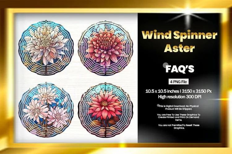 Aster Wind Spinner Sublimation - 04 Variations