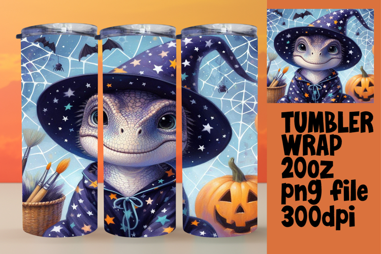 EXCLUSIVE 20oz Tumbler Design , Halloween Dino